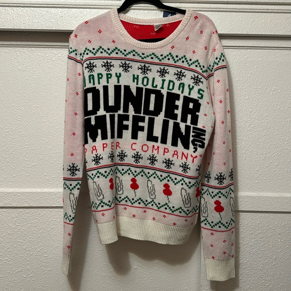 Dundee Miffline Inc paper company holiday sweater